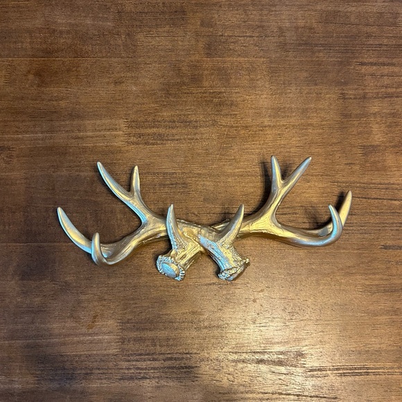 Other - Gold Faux Deer Antler Wall Rack Decor